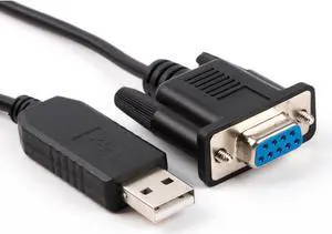 USB serial db9 ft232r USB rs232 null modem cable pc control tv cable (2-TXD(yellow), 3-RXD(orange),5-GND(GND), 7-CTS(green),8-RTS(brown), 1/4/6/9-NC)