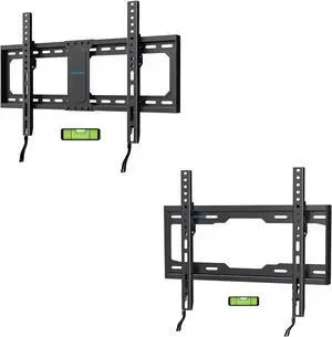 Fixed TV Wall Mount for 37-82 Inch TVs, Max VESA 600x400mm, Holds up to 132 lbs & Fixed TV Wall Mount for Most 26-60 Inch TVs Max VESA 400x400mm, Holds up to 99 lbs by USX STAR