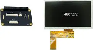 Sipeed LCD Adapter Board 4.3 inch LCD Screen Display for RV Dock Allwinner D1 Development Board RISC-V Linux Starter Kit (Without TP)