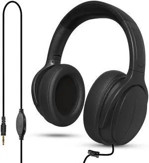 WMSZMSM Extra Long Cord Wired Headphone for TV and PC for TV Watching for Seniors with Volume Control Wired Headphones with Long Cord Length(9.8FT)