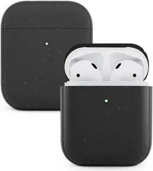 Woodcessories - Sustainable case Compatible with AirPods 1 & 2 Gen. Cover, Black