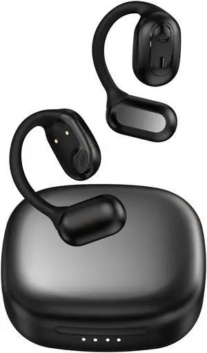 XCYZRY Open Ear Headphones,Bluetooth 5.3 Wireless Earbuds with Earhooks, Fast Charging, Sweat Resistant, Digital Display Charging Case for Music, Game, Sport