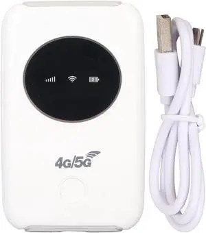 Mobile Hotspot, 4G LTE Portable Mobile Hotspot for Travel, 300Mbps Unlocked 5G Network Router, Support 10 Devices, for Party, Travel, Business Trip, Work