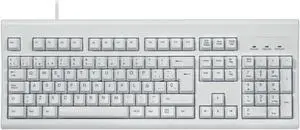 Perixx PERIBOARD-106 USB Keyboard - High Performance - High Curved Keys - Full-Size with Numeric Keyboard - Black - QWERTY Spanish
