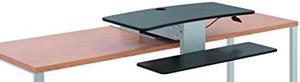 HON Directional Sit to Stand Desktop, Silver/Black (HS1100)