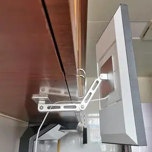 ATOPHK Under-Cabinet Mount, Aluminum Material Stand for  Echo Show 15,Multi Angle Adjustment,Horizontal and Vertical Screens Rotate Freely,Ceiling or Under-Cabinet Mount Silver