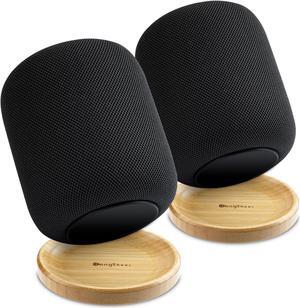 Bangcheer Bamboo Stand for Homepod/HomePod 2 with Non-Slip Feet and Scratch Resistant Elegant Space Saving Smart Speaker Bamboo Holder Enhance Home Audio Experience,of 2