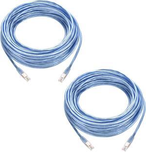 Beszin 2-Pack RJ11 50Ft Shielded Modem Cable for High Speed DSL Internet, for Broadband DSL Modems, High Speed Data Transfer, Home DSL Ethernet Phone Jack Cable