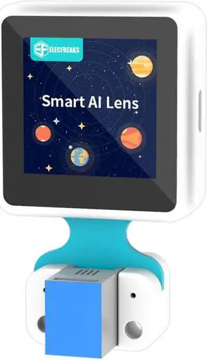 ELECFREAKS Smart AI Lens Kit Planet X Vision Sensor with Recognition Function Module and Trained Models 1.3 Inch Mini Screen Compatible with 3.3v~5v microbit Expansion Board