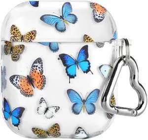 Velvet Caviar Compatible with AirPods Case 2nd and 1st Generation - Cute Protective Hard Cover for Women - Butterfly Dreams