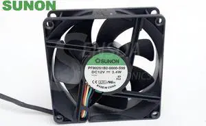 Original For Sunon PF80251B2-0000-S99 12V 3.4W 8025 80mm 8cm PWM tempreture control axial cooling fans