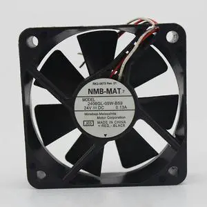 PBBDFE For 2406GL-05W-B59 6015 60mm DC 24V 0.13A server inveter cooling fan