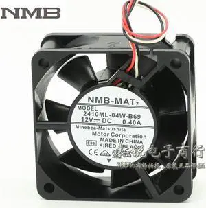 PBBDFE For 6025S 2410ML-04W-B69 60mm 6cm DC 12V 0.4A server inverter Cooling Fan