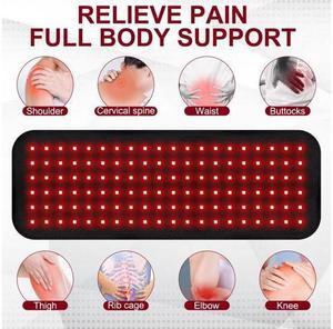 COZING Red Light Therapy Infrared Light Therapy Pad for Body Pain NIR Deep Therapy for Back Knee Hands Feet Relief Portable 660nm 850nm Home Heating Light Therapy Wrap Belt Gift for Women Men