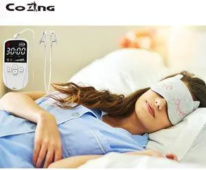 COZING Insomnia Sleep Aid CES Device Electromagnetic Therapy Equipment with Plastic Tens Electrodes for Stress Relief