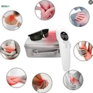 Cozing Cold Laser Therapy Device for Human & Pet with Stand & LED Display(3x 808nm +14 x 650 nm), Handheld Red Light Therapy Devices, Red Light Therapy Wand for Joint Muscle Pain Relief