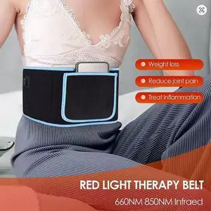 COZING New Cordless Red Light Therapy Belt for Body, Near Infrared Therapy Wrap Vibrating Pulse Therapy for Pain Relief, Skin Care