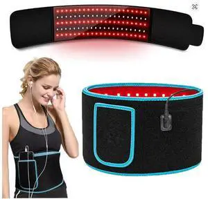 COZING Red Light Therapy Belt, Red Light Therapy for Body with Compression Strap,  660 & 850nm&All Infrared Light Therapy for Shoulder Waist Back Pain Relief, Decrease Inflammation