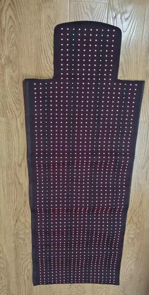 COZING New 1370pcs Dual Wavelength LED Beads 660nm&850nm Red Light Therapy Mat Full Body  to Relieve Pain71.7''x 33.9''in, Home Near Infrared Light Therapy Product with Timer(Gray)