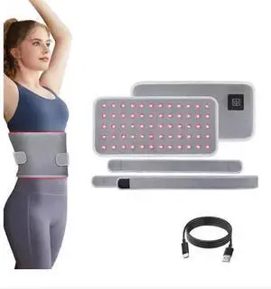 COZING Red Light Therapy Belt, Infrared Light Therapy for Body, Wearable Wrap with Timer for Back Shoulder Waist Muscle Pain Relief, Improve Joint Inflammation, Red Light Therapy for Body