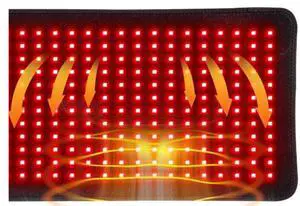 COZING Red Light Therapy for Body, 31.5" x 11.8" Large Infrared Red Light Therapy Belt Pad with Timer for Back Belly Shoulder Muscle Pain Relief,  Portable 660nm 850nm Home Heating Light Therapy