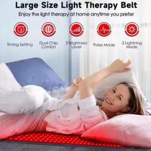 COZING Red Light Therapy for Face and Body,  Red Light Therapy Lamp with Stand and Timer, Red Light Therapy  with 660nm & Infrared 850nm, for Pain Relief, Improve Sleep, Skin Health