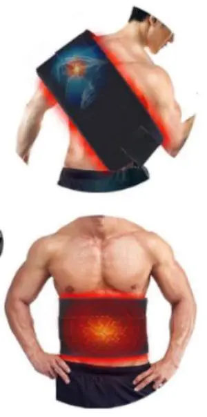 COZING Red Light Therapy Pad for Body Pain Relief, LED 660&850nm Wearable Wrap Deep Therapy with Timer Function Relieve Back Shoulder Pain