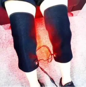 COZING Red Light Therapy Knee Brace with Vibration Heated Knee Massager for Pain Relief, Rechargeable 660nm&850nm Near Infrared Light Therapy Device for Knee Joint Elbow