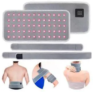 COZING Red Light Therapy Mat, 660nm & 850nm Near Infrared Red Light Therapy for Body,Cordless Red Light Therapy Pad, Pulse Mode, Pain Relief, Improve Circulation