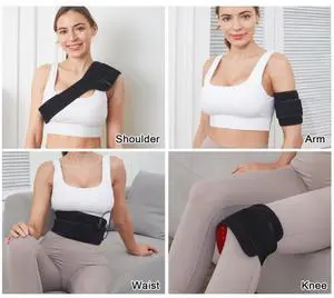 COZING Red Light Therapy Belt for Body Pain Relief - 660nm & 850nm Infrared Light Therapy Wrap, Adjustable Heating Pad for Knee Back Shoulder Muscle Relaxation