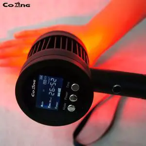 COZING Portable Cold Laser Therapy Device for Dog Cat Home Infrared Red Light Therapy Machine for Pain Relief, Arthritis, Pets Puppy Horse 808/650 nm Vet Therapeutic Wand Hip Leg Joint Muscle Animal