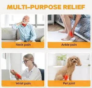 COZING Red Light Therapy for Neck,  Red Light Therapy Neck with various Light Modes/Timer, Portable 660nm & 850nm Near Infrared Therapy Wrap for Neck Pain Relief