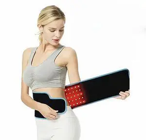 COZING Red Light Therapy Belt for Body, 660nm Red Light &850nm with Timer Remote Control, Infrared Light Therapy Wrap for Waist Muscle Pain Relief