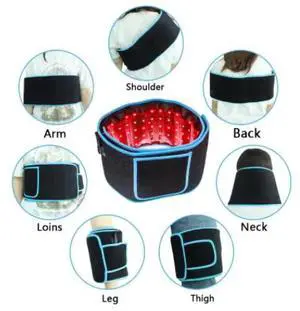 COZING Red Light Therapy Belt Infrared Light Therapy for Body, 660nm 850nm Near Infrared Light Therapy Device for Waist Muscle Soreness Decrease Inflammation Skin Care , 5 Levels