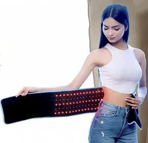 COZING Red Light Therapy Belt for Back with Infrared & Vibration Flexible Wrap with Heat & Deep Penetrating LEDs for Targeted Relief,Best Gift