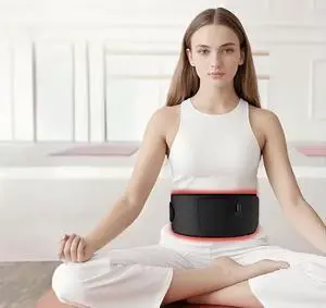 COZING Red Light Therapy Belt for Body Pain Relief - 660nm & 850nm Infrared Light Therapy Wrap, Adjustable Heating Pad for Knee Back Shoulder Muscle Relaxation, Home Use with Controller,Best Gift