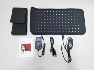 COZING Red Light Therapy for Body:5 Light Levels Infrared Light Heat Therapy PadWrap for Back/Waist/Muscle/Pain Relief 660nm & 850nm Led Beads Red Light Therapy Device with Timer