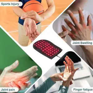 COZING Red & Infrared Light Therapy Gloves -11.02*6.3 inch 660nm & 850nm Dual Wavelength, 3 Settings, Hand Comfort & Warmth, Hand Pain Relief