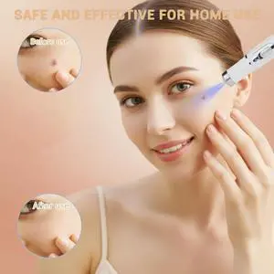 White Blue Light Battery Powered Face Eye Massage Portable Facial Beauty Care Pen Home Beauty pens White Blue Light Battery Powered Face Eye Massage Portable Facial Beauty Care Pen Home Beauty pens