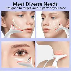 Smart Face Neck Massager EMS Microcurrent Double Chin Remover LED Photon Therapy Vibration Smart Face Neck Massager EMS Microcurrent Double Chin Remover LED Photon Therapy Vibration