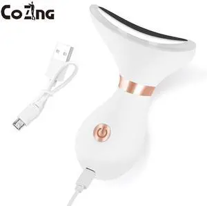 3 Colors LED Lights Face Neck Beauty Device Vibration Massage Improve Neck Lines Reduce Double Chin Lifter 3 Colors LED Lights Face Neck Beauty Device Vibration Massage Improve Neck Lines Reduce Double Chin Lifter
