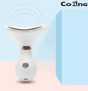 New 4 in 1 Facial Wand LED Red Light Therapy Device With Heating Therapy Microcurrent Vibrating Massage Portable LED Beauty Wand New 4 in 1 Facial Wand LED Red Light Therapy Device With Heating Therapy Microcurrent Vibrating Massage Portable LED Beauty Wand
