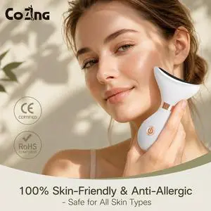 EMS Microcurrent Face Neck Massager 3 Color LED Photon Therapy Heating High Frequency Vibration Facial Slimming Double Chin Lift Device EMS Microcurrent Face Neck Massager 3 Color LED Photon Therapy Heating High Frequency Vibration Facial Slimming Double Chin Lift Device
