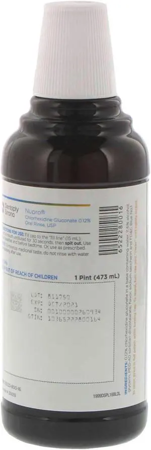 Chlorhexidine Gluconate 0.12% Oral Rinse 16 oz, mint flavor