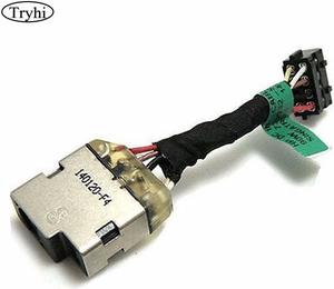 Laptop Notebook AC DC Power Jack plug in charging port Socket Connector w/ Harness Cable for HP Pavilion 15-f111dx 15-f113ca 15-f125wm 15-f133ca 15-f162dx 15-F200 15-f209wm 15-f210ca