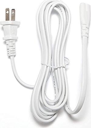 White 10 Feet Long Ac Power Cord Compatible With Samsung Television Un60es8000 Un60f6300 Tv