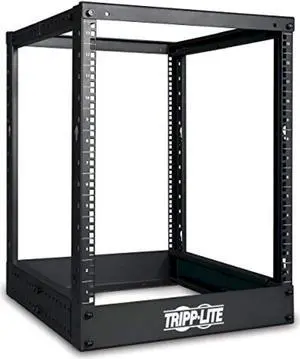 Tripp Lite 13U 4-Post Open Frame Rack, Network Equipment Rack, 1000 Lb. Capacity (Sr4post13),Black