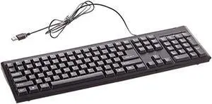 Usb Wired Generic 104 Key Spill-Resistant Keyboard Bt-Kb104nt-B-Sp (Renewed)