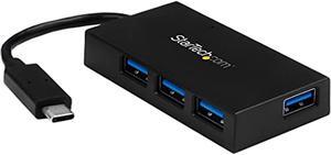 .Com 4 Port Usb C HubUsb Type-C Hub W/ 4X Usb-A Ports (Usb 3.0/3.1 Gen 1 Superspeed 5Gbps)Usb Bus Or Self PowerPortable Usb-C To Usb-A Bc 1.2 Charging Hub W/ Power Adapter (Hb30c