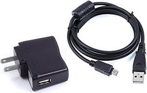 Olympus Tough Tg-860 Tg-870 Ac Adapter, Usb Ac Power Adapter Battery Charger Cord (5Ft Extra Long) For Olympus Tough Tg-860 Tg-870 Camera